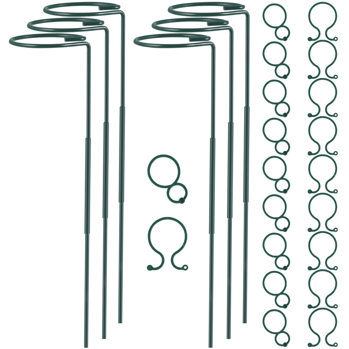 RAIKEDR plant stake with adjustable height supports upright stems