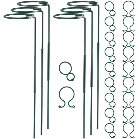 RAIKEDR plant stake with adjustable height supports upright stems