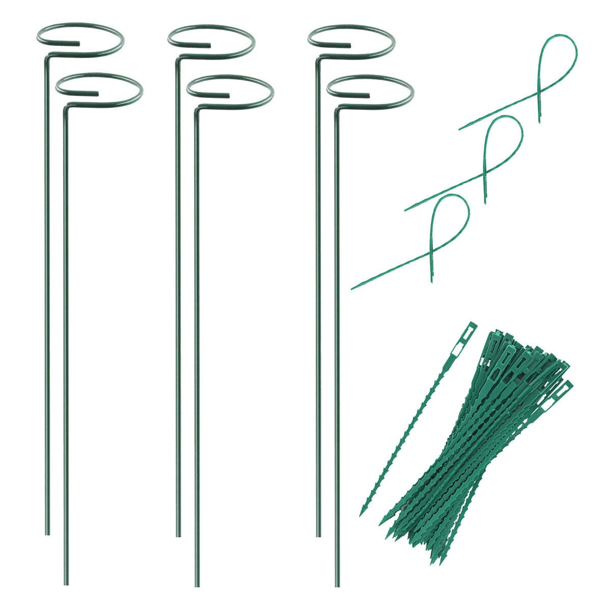 RAIKEDR plant stake support 15.9 inch keeps delicate stems upright.