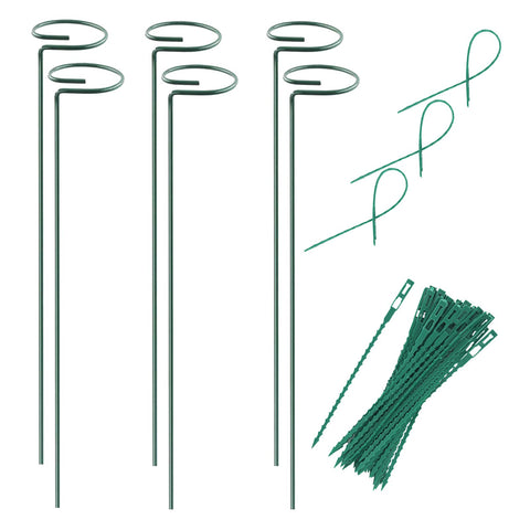 RAIKEDR plant stake support 15.9 inch keeps delicate stems upright.