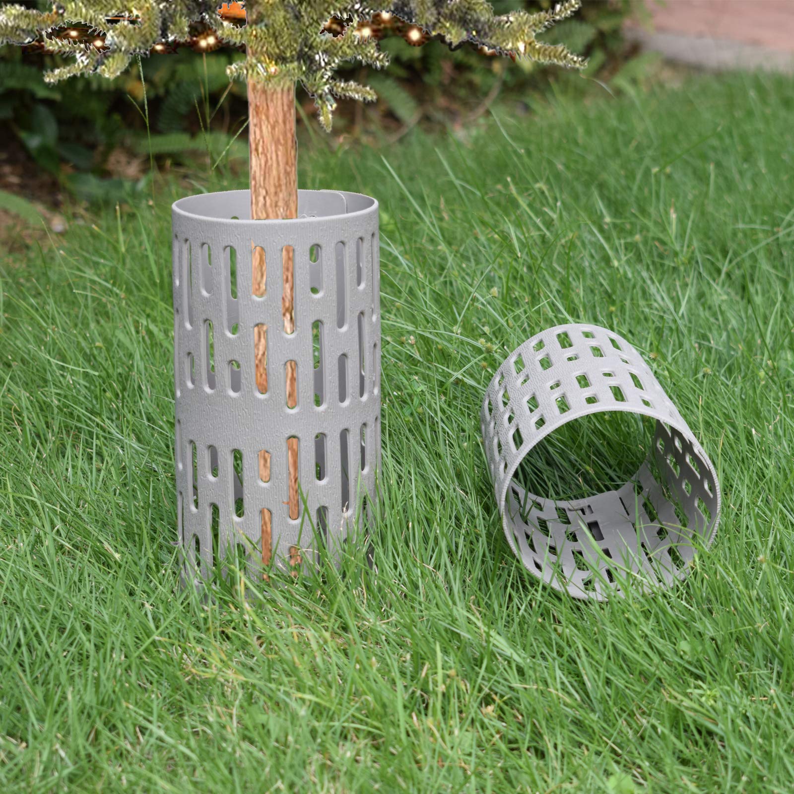 RAIKEDR protectors connected to cover larger trees for a custom fit.