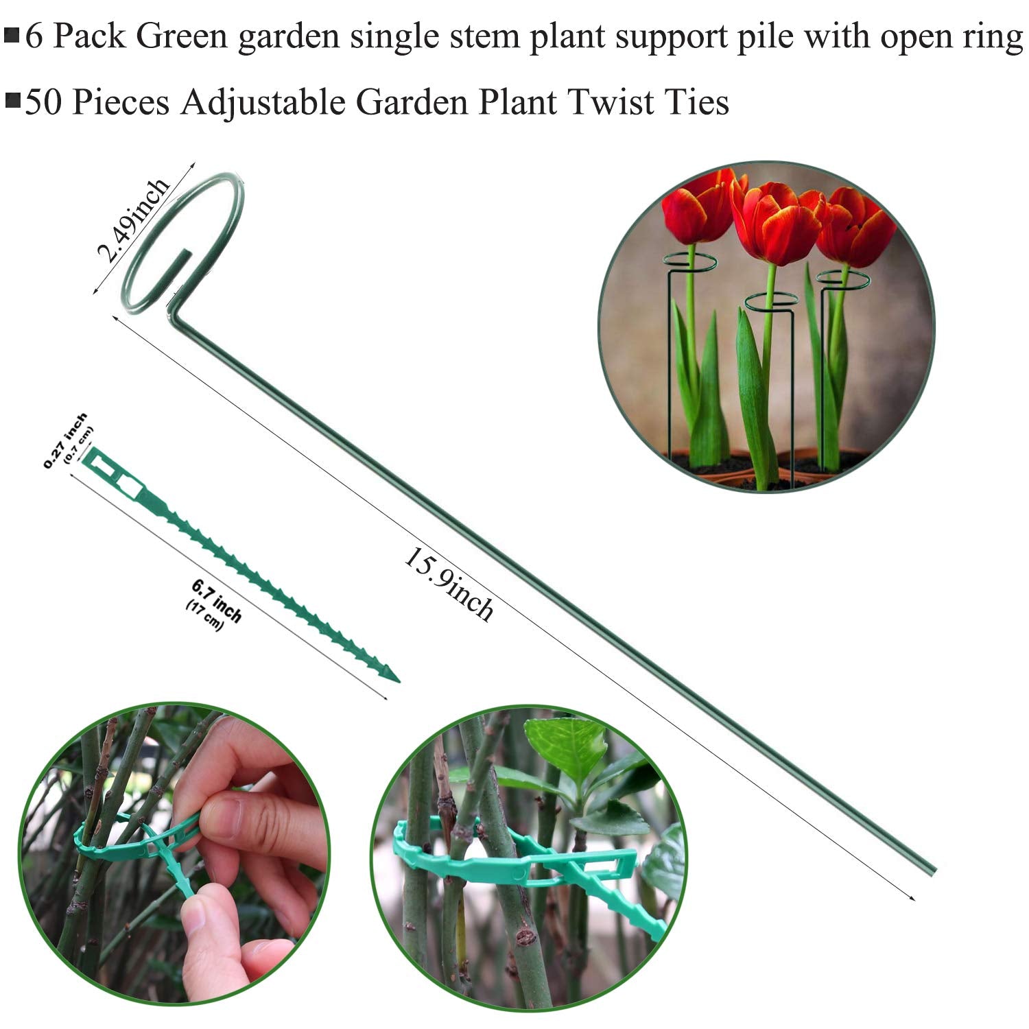 RAIKEDR single-stem cage ring provides a secure, open loop for insertion.
