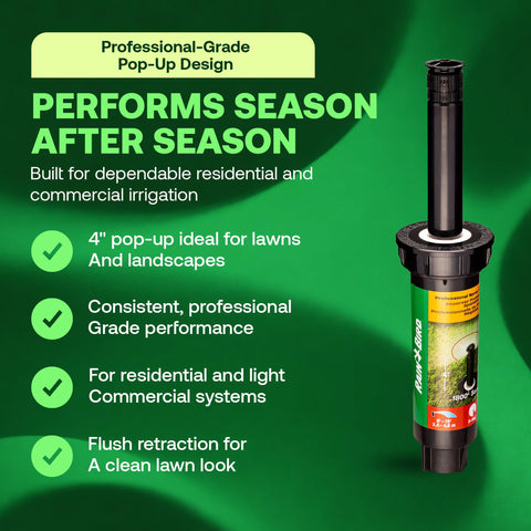 Rain Bird 15-van nozzle on spray head for even coverage