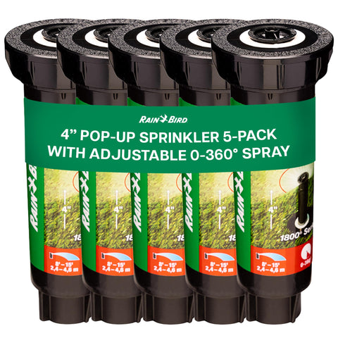Rain Bird 1804 spray head with 4 inch pop-up for irrigation efficiency
