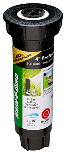 Rain Bird 1804HV15PR 4-inch pop-up height offers clear above-ground coverage