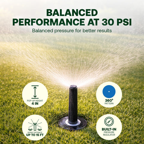 Rain Bird 1804QPRS 90-degree quarter circle pattern enabling targeted watering