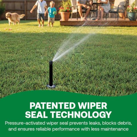 1/2 inch NPT inlet supports common irrigation fittings for quick setup.