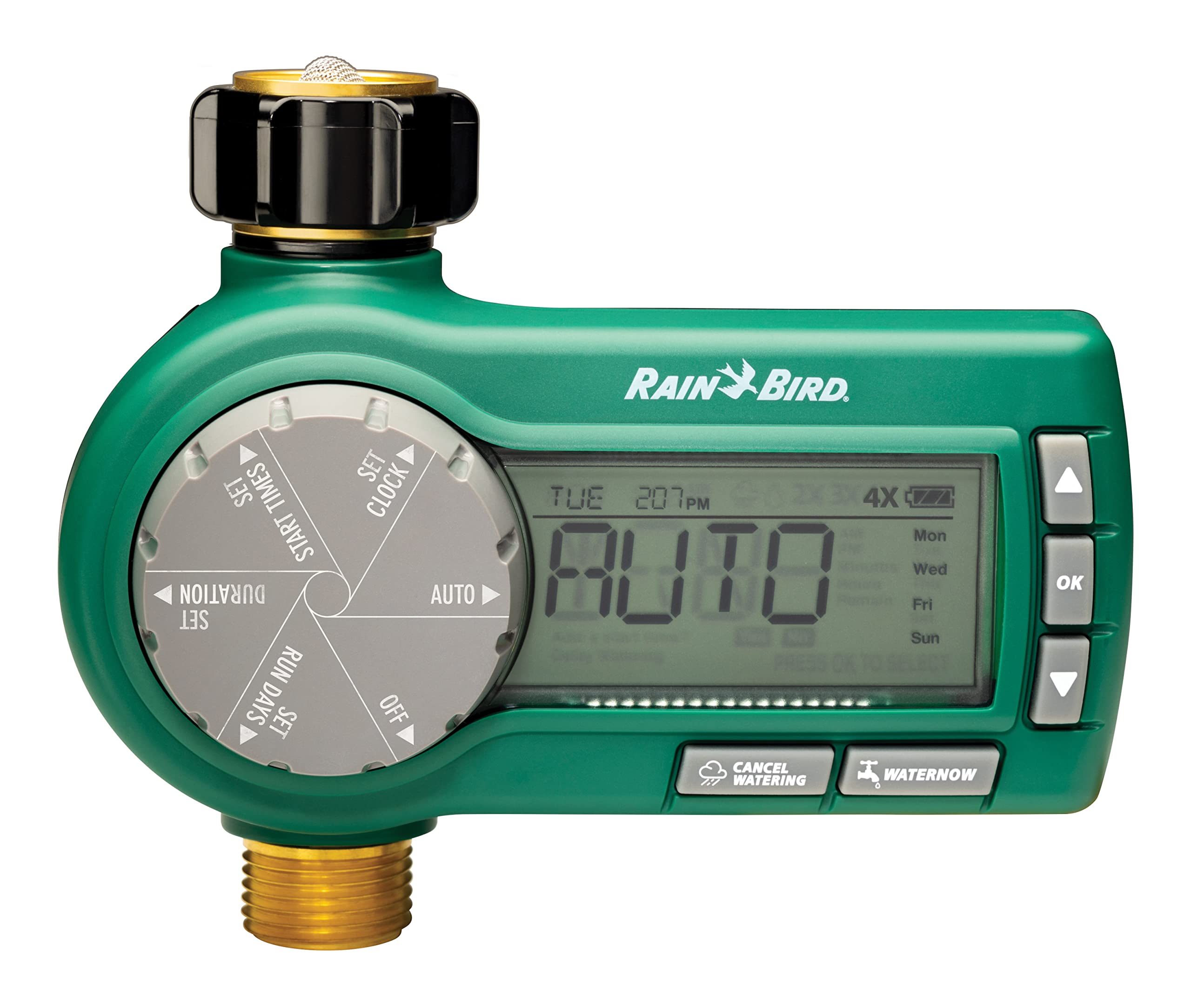 Rain Bird 1ZEHTMRP brass inlet coupler ensures a durable hose-end connection.