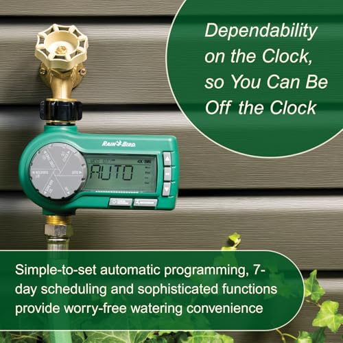 Rain Bird 1ZEHTMRP brass outlet thread provides leak-free flow to hoses.