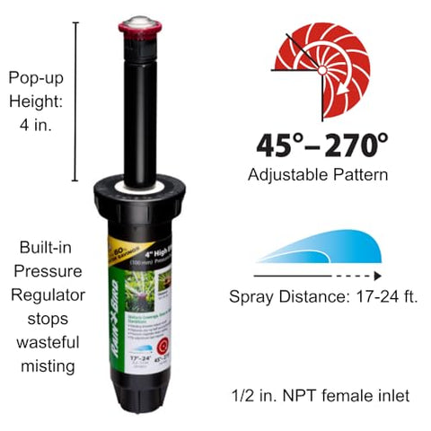 Rain Bird 22SAPROPR pattern adjustment handle for flexible watering.