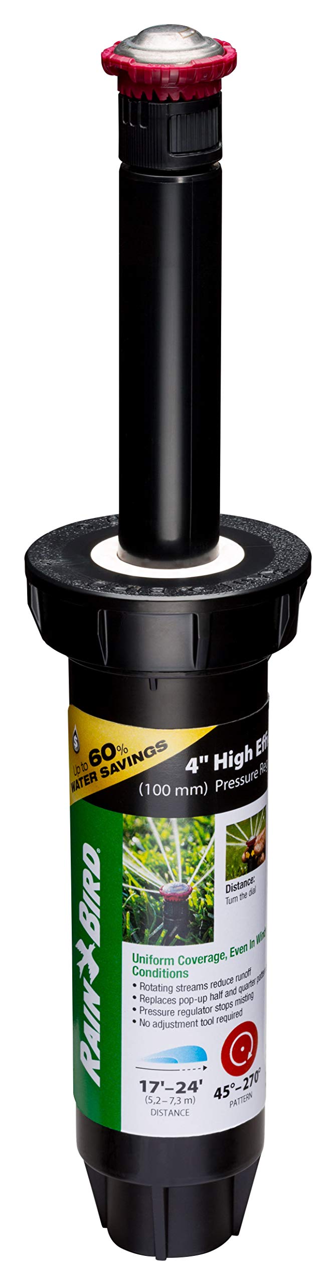 Rain Bird 22SAPROPR sprinkler body with PRS for efficiency.