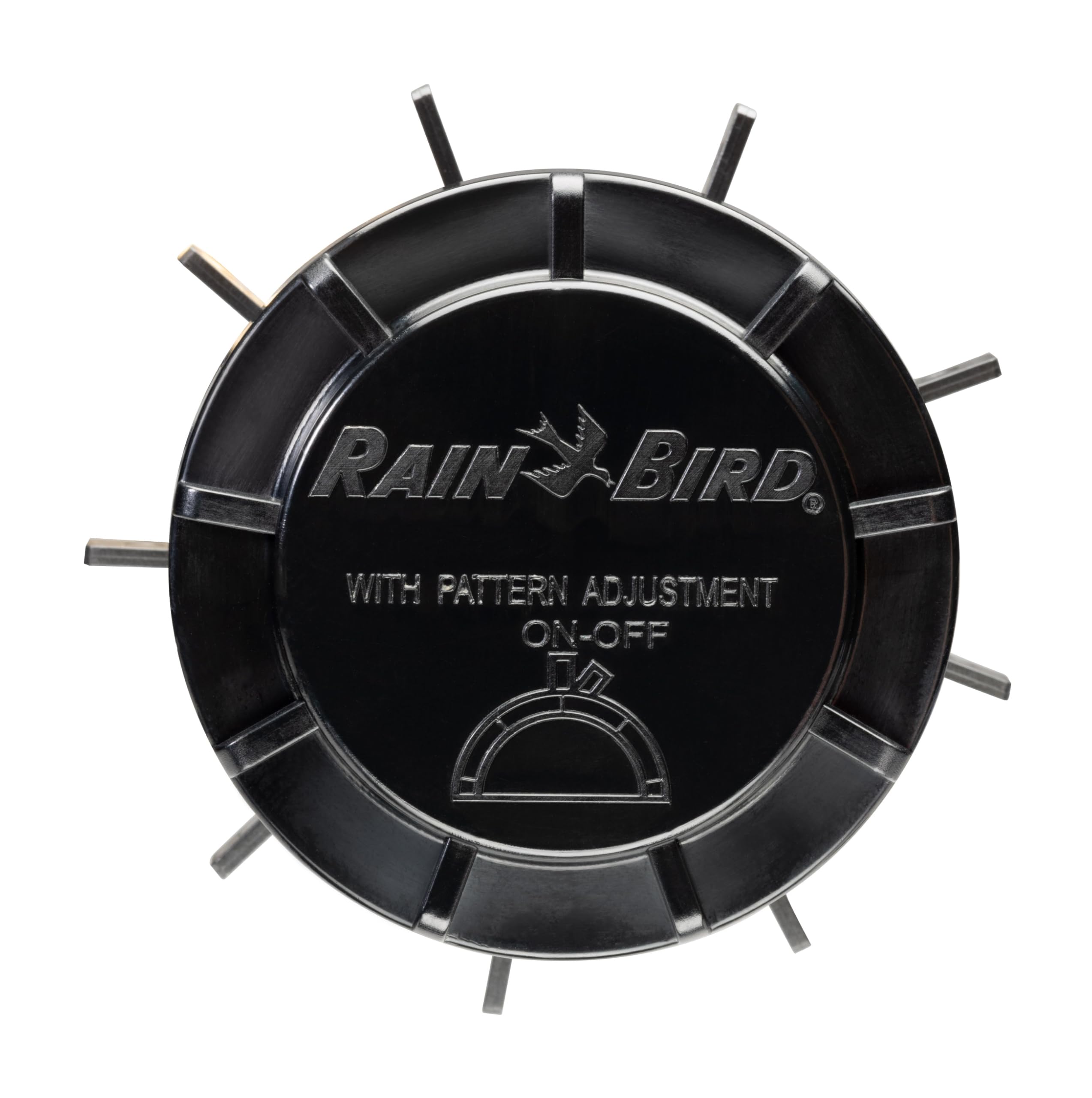 Rain Bird 25 psi pressure regulation supports consistent irrigation.