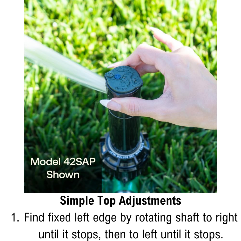 Rain Bird 42SASPG micro ramps reduce dry spots near the head