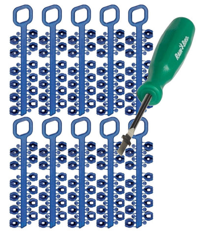 Rain Bird 5000-series rotor nozzles 10-pack providing even radius coverage for lawns and landscapes