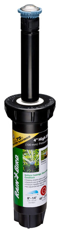 Rain Bird 8SAPROPR rotary sprinkler provides wind-resistant, uniform coverage for lawns.