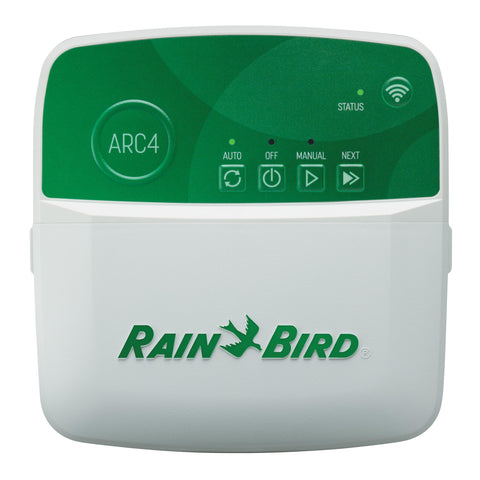 Rain Bird ARC4 app interface highlighting remote scheduling and control