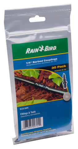 Rain Bird BC25-30PS packaging in resealable bag keeps parts organized.