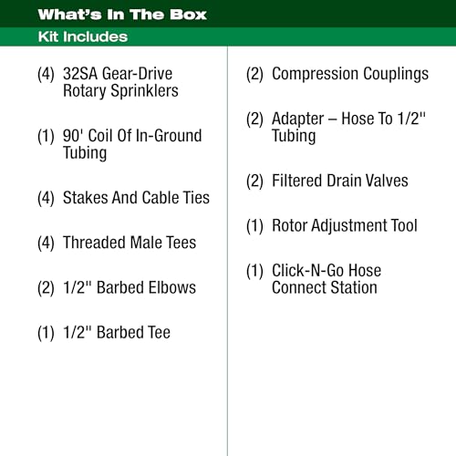 Rain Bird click-n-go hose connection enables quick setup and detach