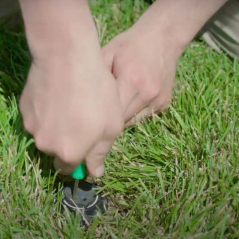 Rain Bird compact tool stores easily in a pocket between adjustments