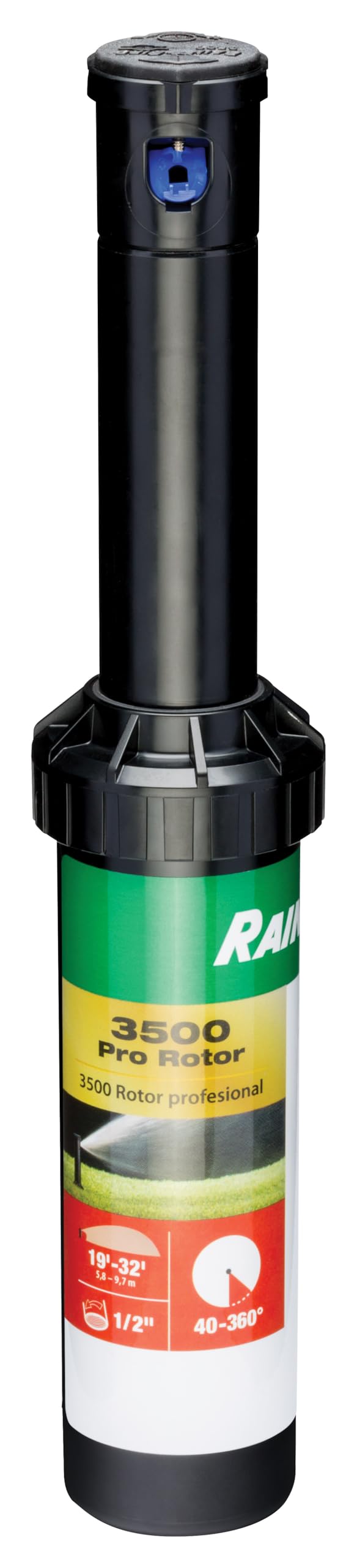 Rain Bird CP3504PC rotor assembly showing durable gear-drive for even watering