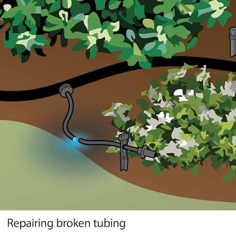 Rain Bird DripKitBag emitter install/removal tool enables easy emitter adjustments.
