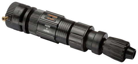 Rain Bird FCKIT-1PK faucet connection kit connects 1/2" tubing to a standard spigot for drip irrigation.