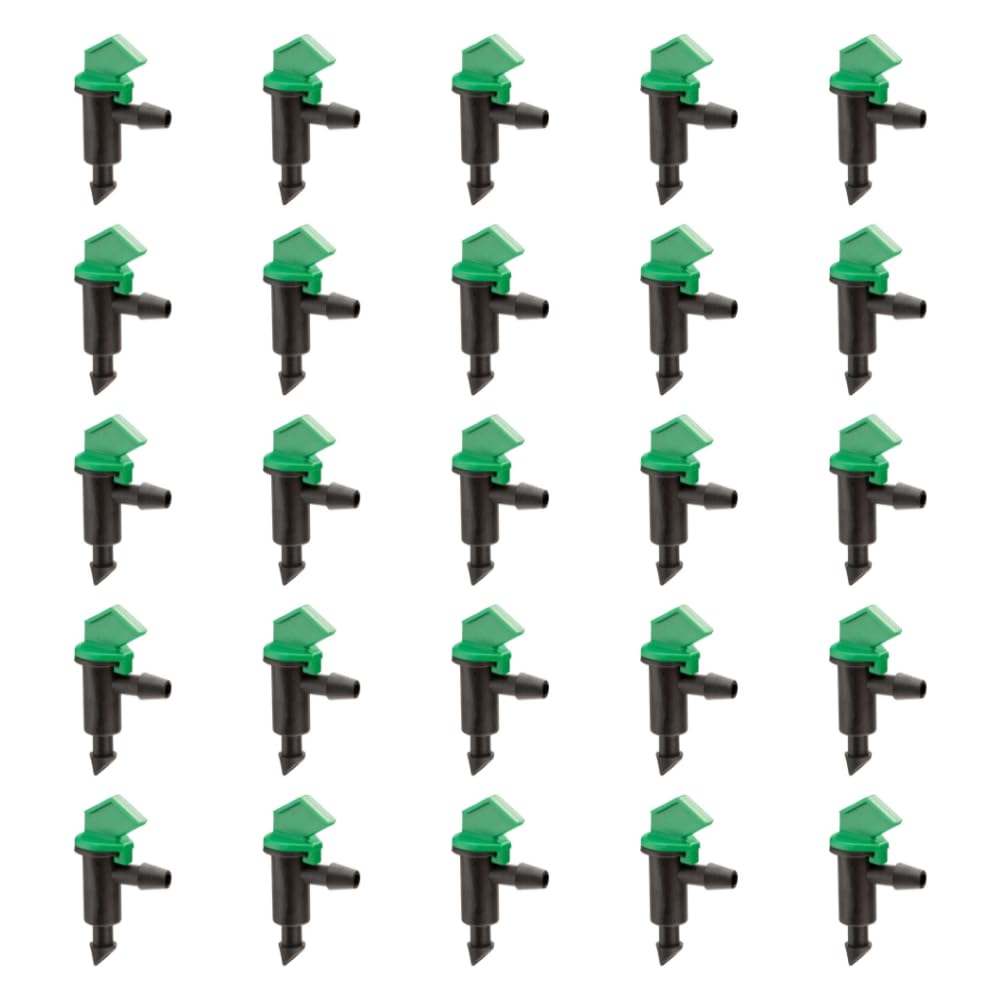 Rain Bird FE40-25S flag dripper closeup showing high flow for efficient irrigation