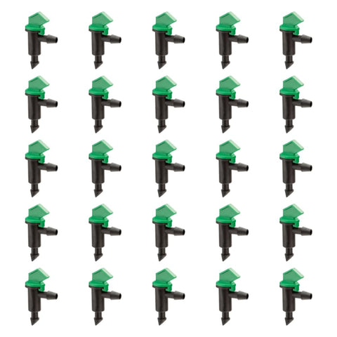 Rain Bird FE40-25S flag dripper closeup showing high flow for efficient irrigation