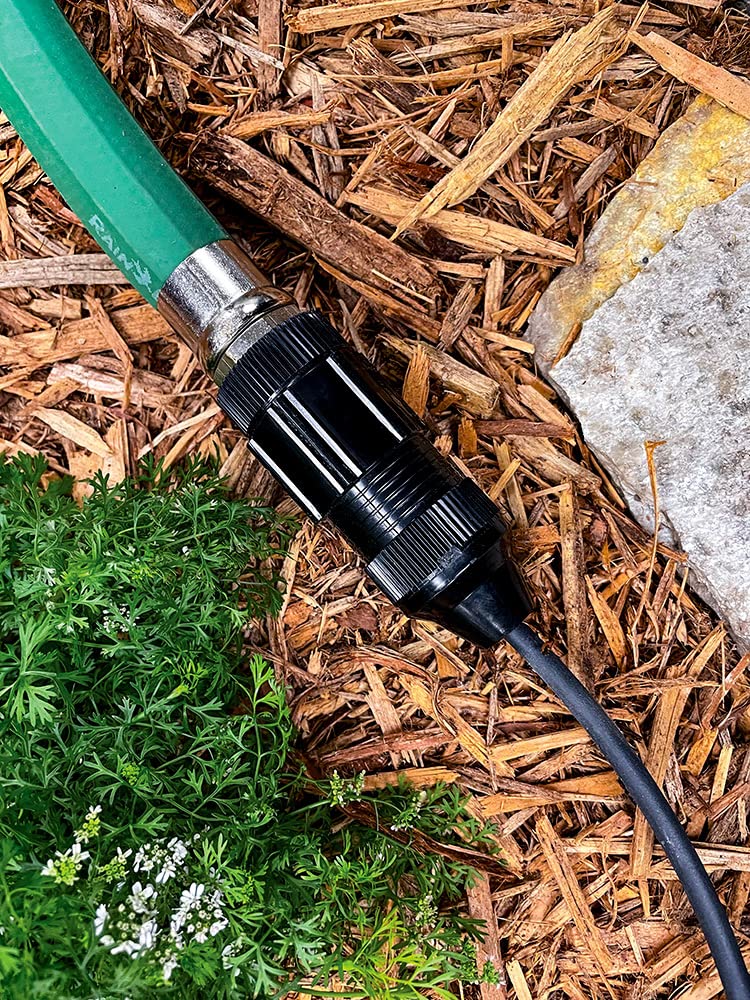 Rain Bird GardenKit 35-foot emitter tubing laid out for a small garden bed