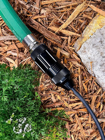 Rain Bird GardenKit 35-foot emitter tubing laid out for a small garden bed