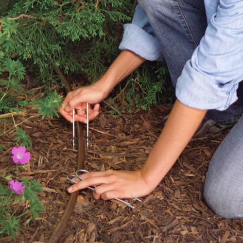 Durable 12-gauge galvanized steel construction supports irrigation at the root zone.