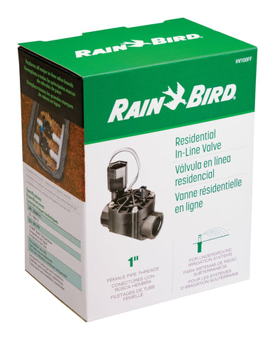Self-cleaning 90-mesh filter protects against debris in Rain Bird HV100FF.
