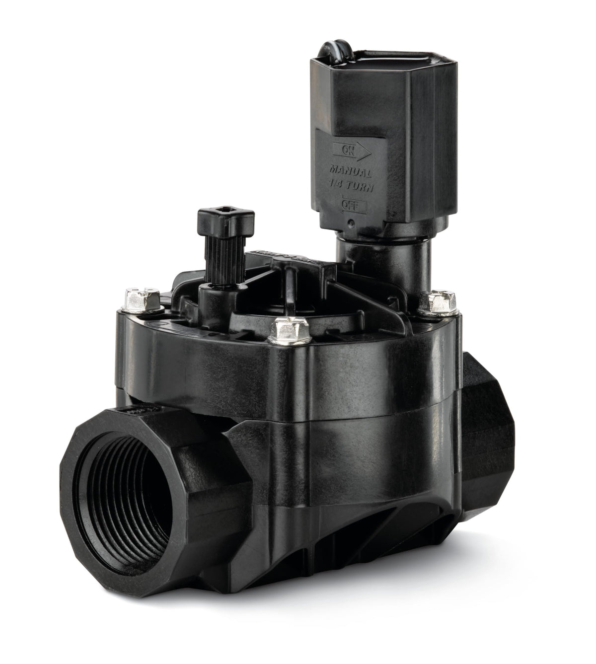 Rain Bird HV100FF valve with compact design ideal for tight install spaces.
