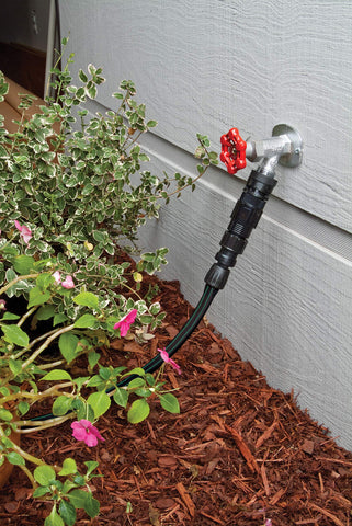Rain Bird LNDDRIPKIT 50ft tubing offers flexible routing along garden beds.