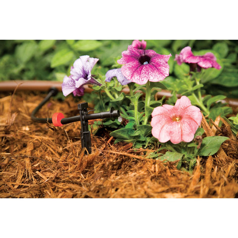 Rain Bird LNDDRIPKIT barbed fittings keep connections secure and leak-free.