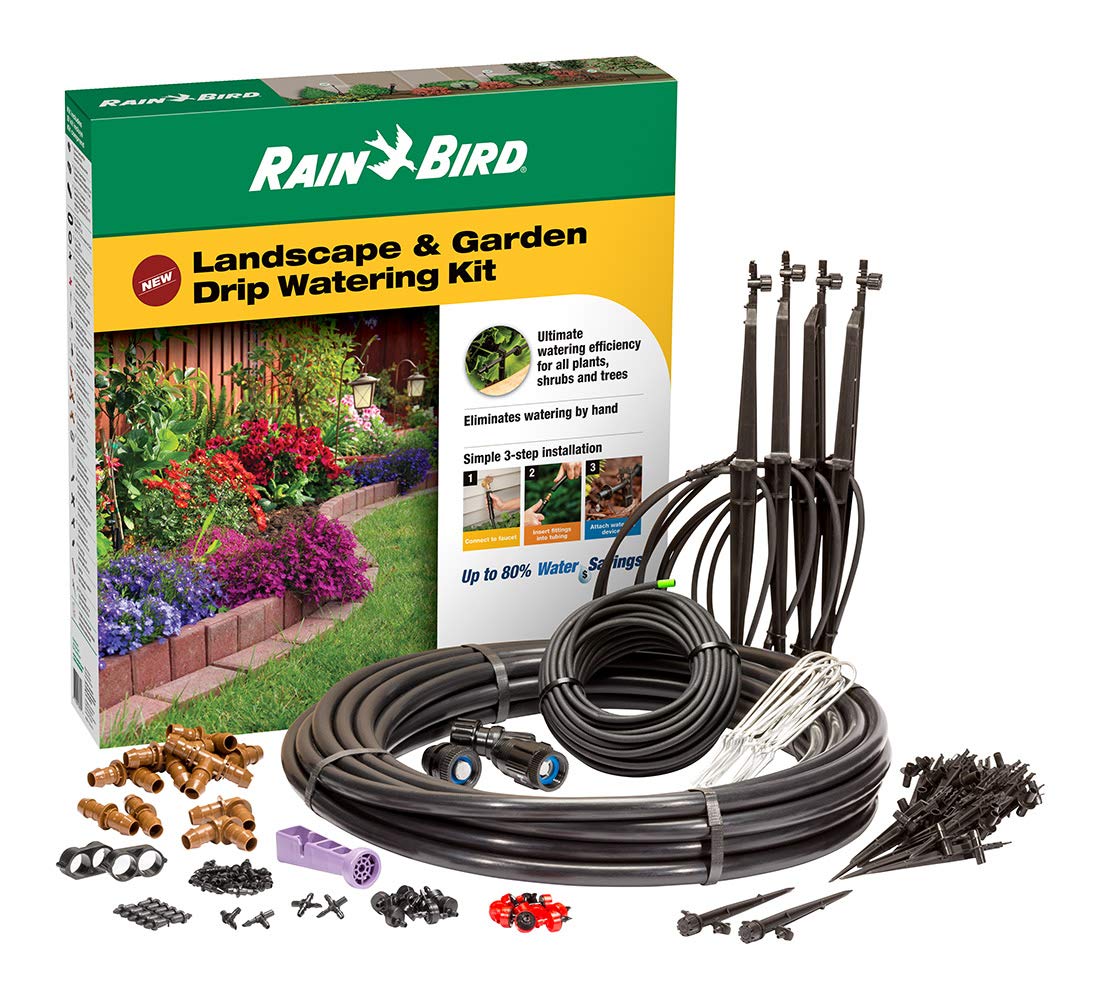 Rain Bird LNDDRIPKIT full irrigation kit enables ready landscape watering setups.