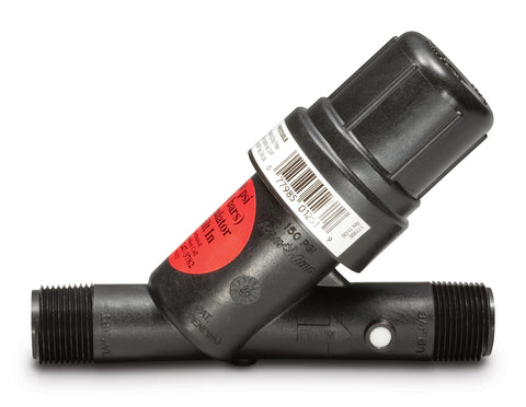 Rain Bird PRF07530S 200-mesh stainless-steel filter for clog protection.