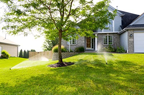 Rain Bird Rain Curtain nozzle technology creates a dense rotating spray