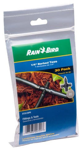 Rain Bird resealable bag keeps fittings organized for on-site projects.