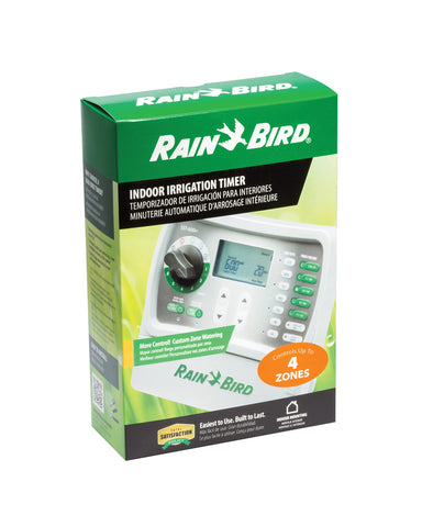 Rain Bird SST400IN LCD display facilitates quick zone setup and monitoring.