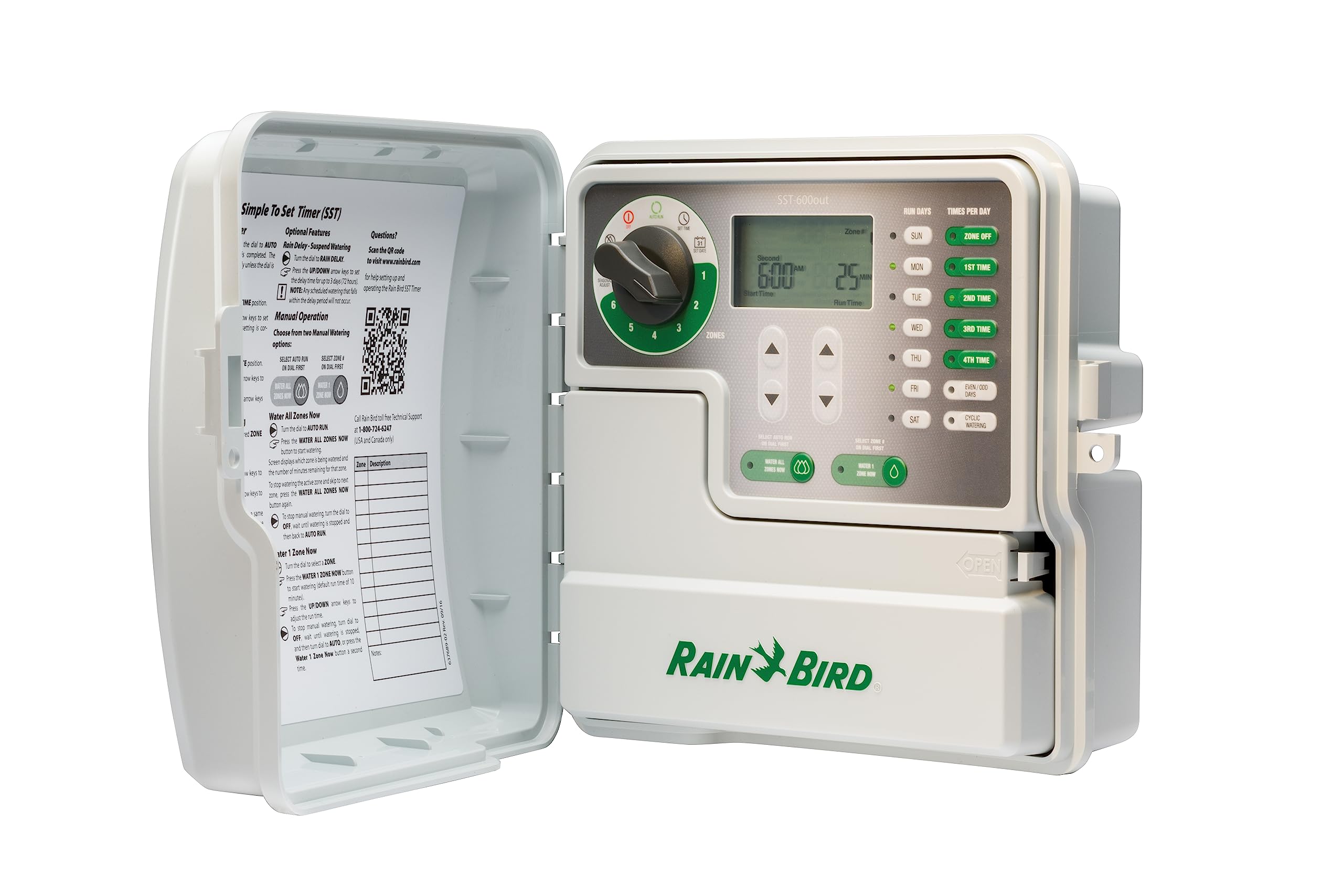 Rain Bird SST600OUT 6-zone valve ports illustrating scalable irrigation management