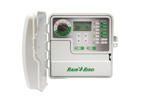 Rain Bird SST600OUT timer front view for quick zone setup and simple watering control