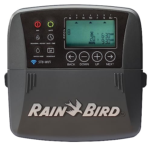 Rain Bird ST8I-2.0 app control screen for remote scheduling.