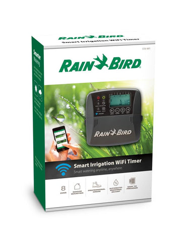 Rain Bird WaterSense certification badge signals potential savings.