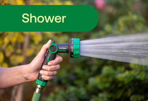 Rain Bird TCNZL8P nozzle has a swiveling inlet to prevent hose twisting