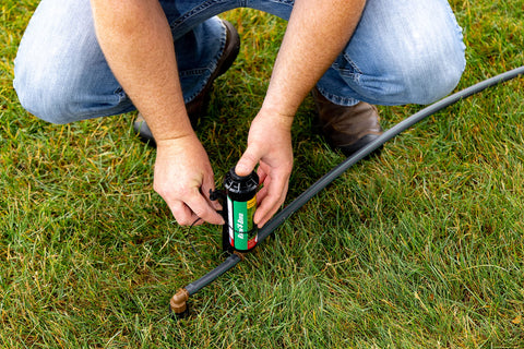 Rain Bird temporary stakes aid precise sprinkler placement during install