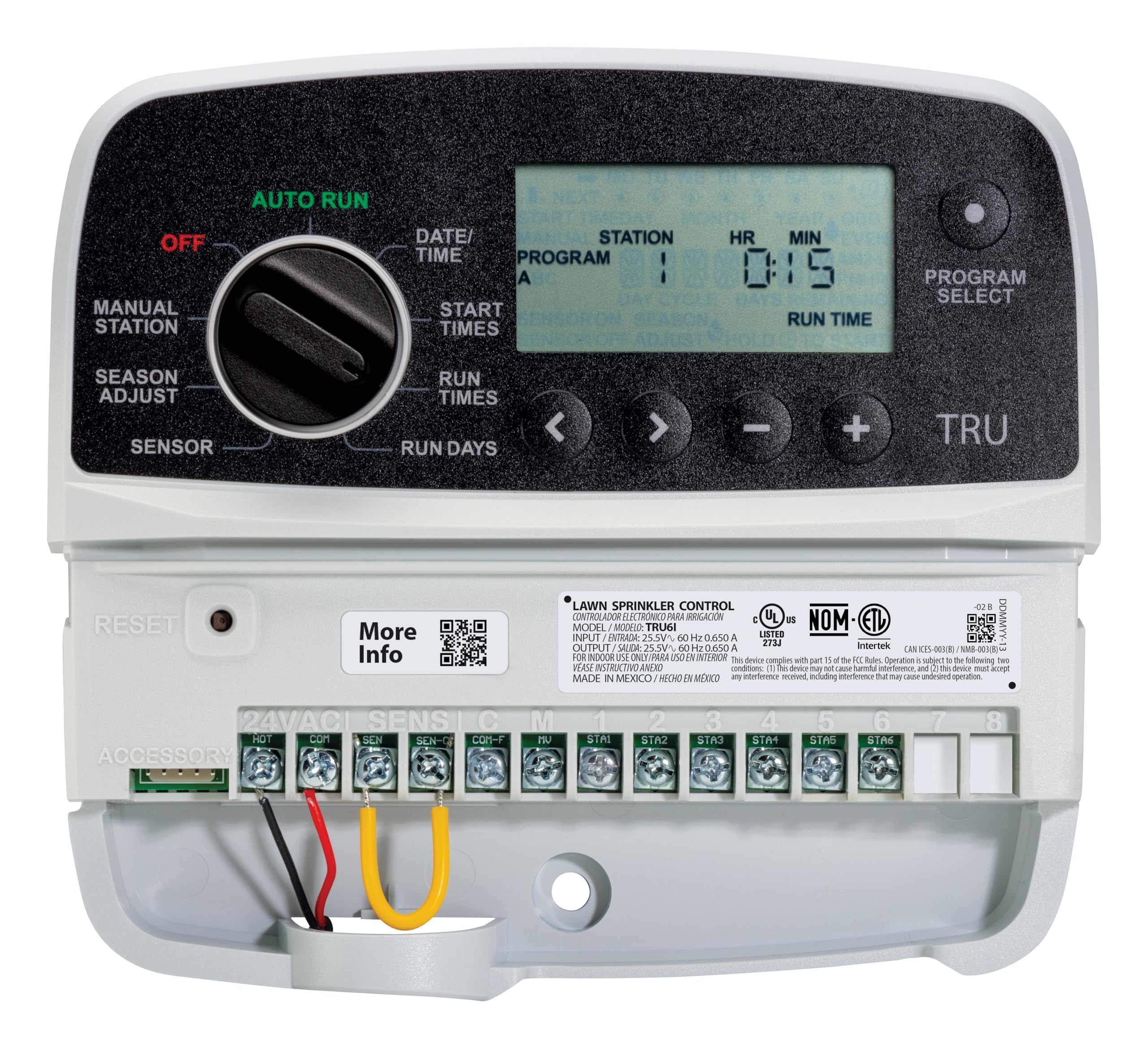 Rain Bird TRU6I days-off and cyclic scheduling support weekly or cycle watering
