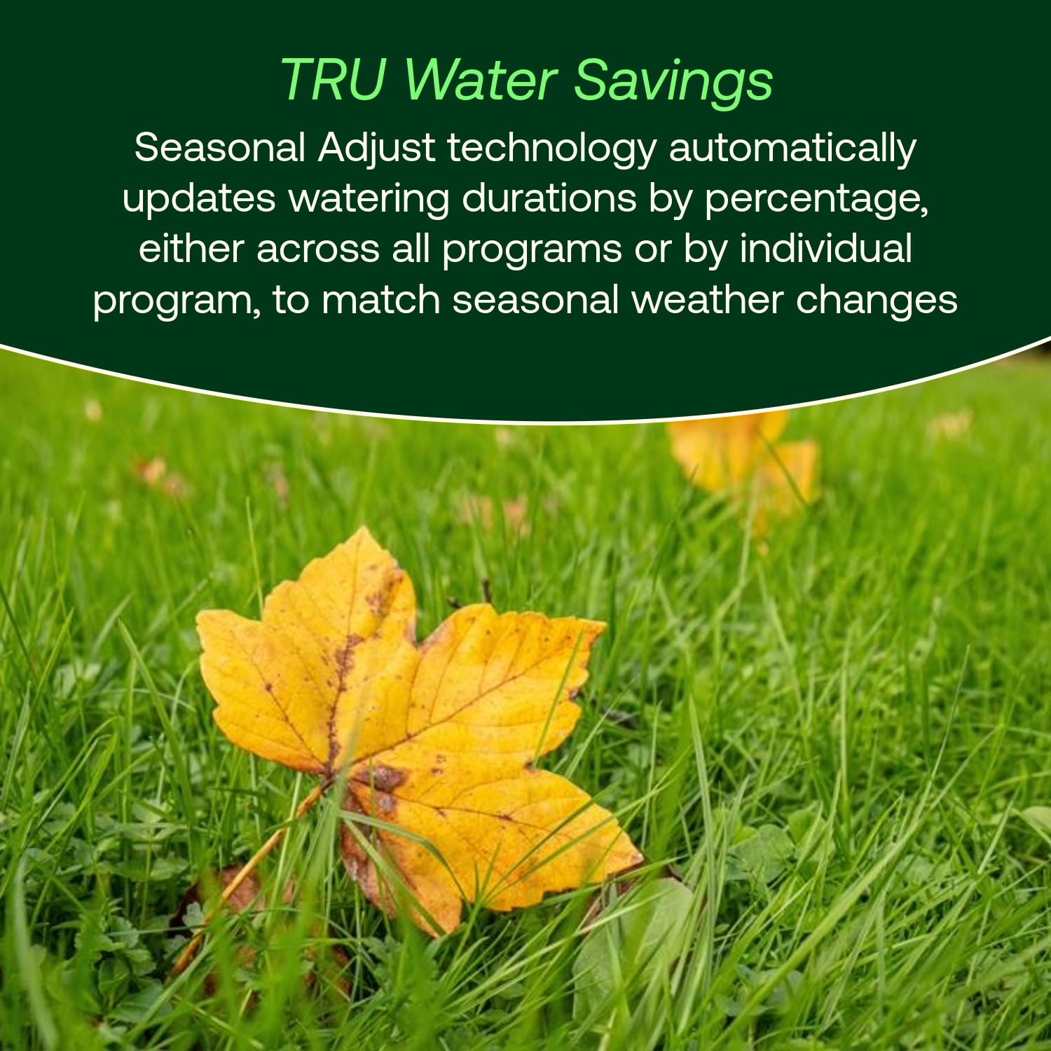 Rain Bird TRU6I six-zone setup supports multiple areas with one controller