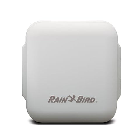Rain Bird TRU8O LCD display showing zone options at a glance.