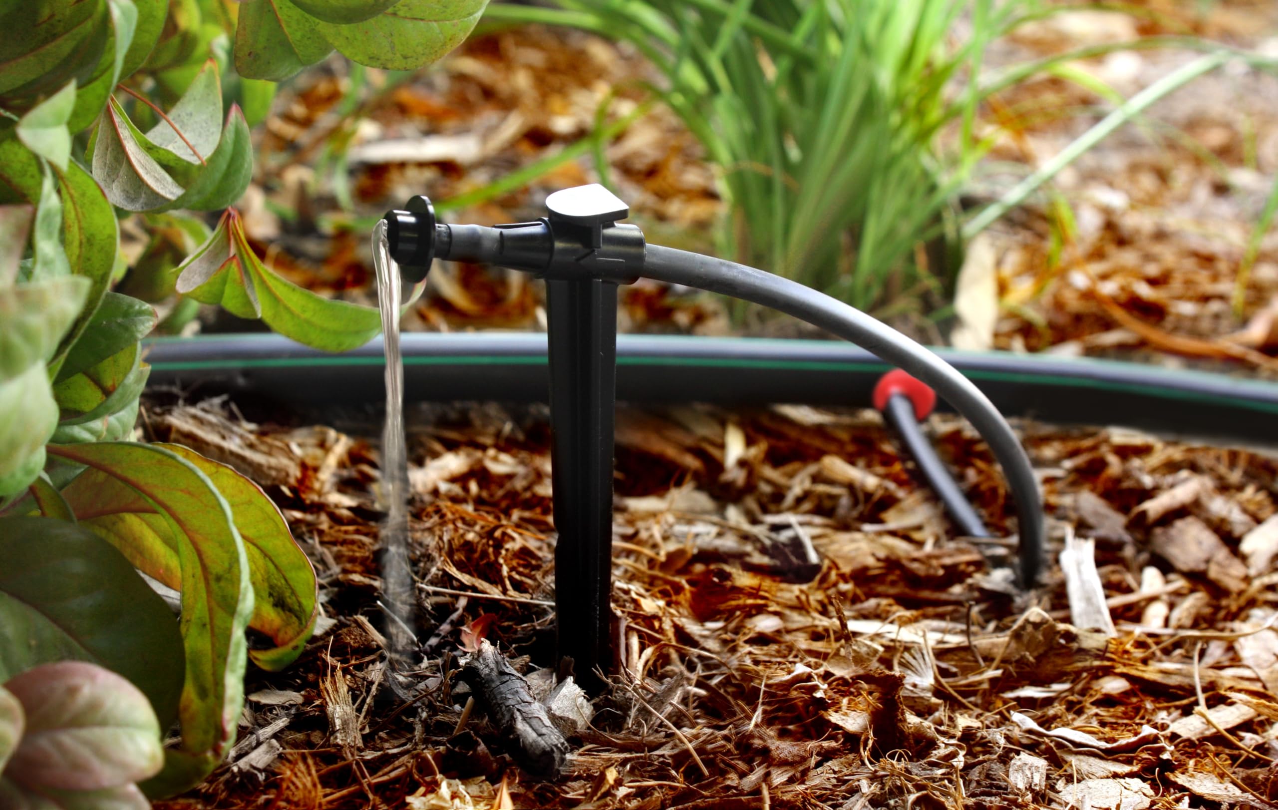 Rain Bird emitter with UV-resistant materials for outdoor durability